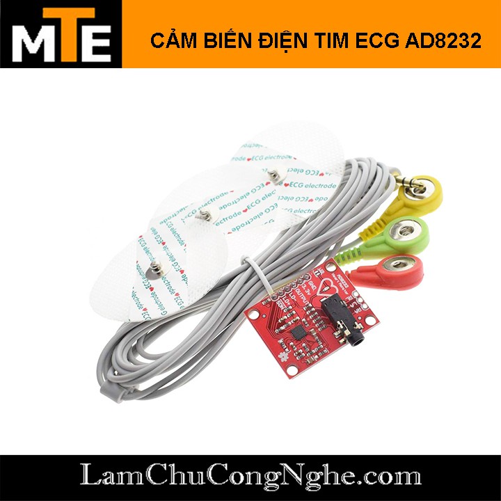 Cảm Biến Điện Tim ECG Heart Rate Monitor Kit AD8232