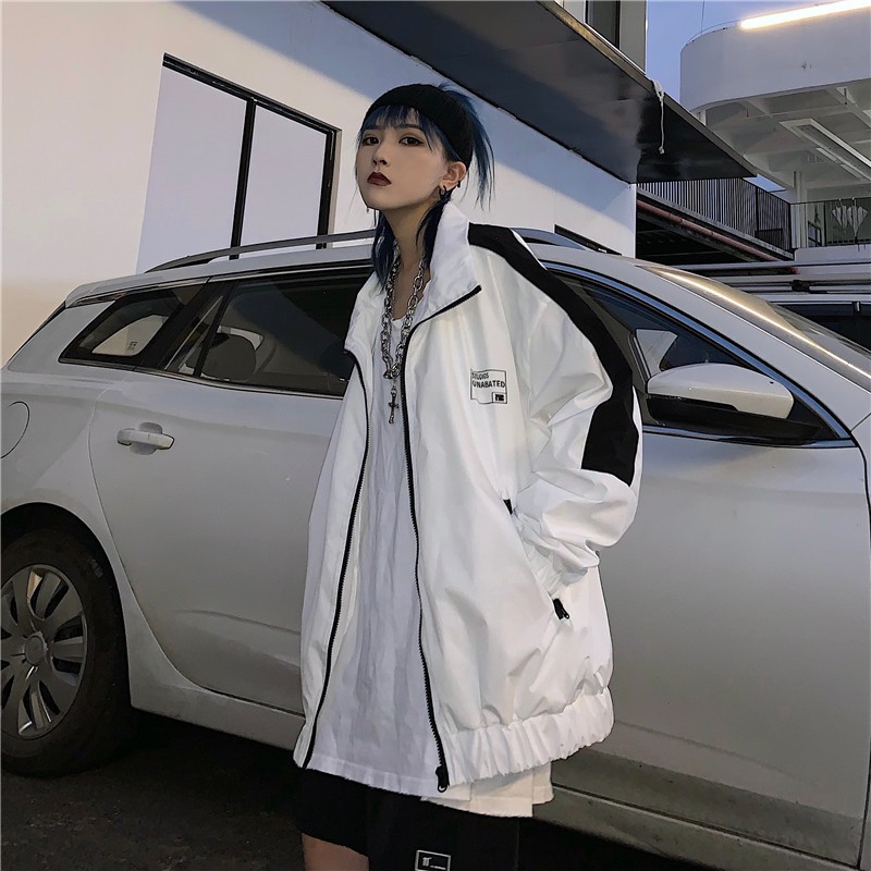 Áo khoác dù Nam Nữ Ulzzang, Áo Jacket Unisex form rộng Yinxx AK03