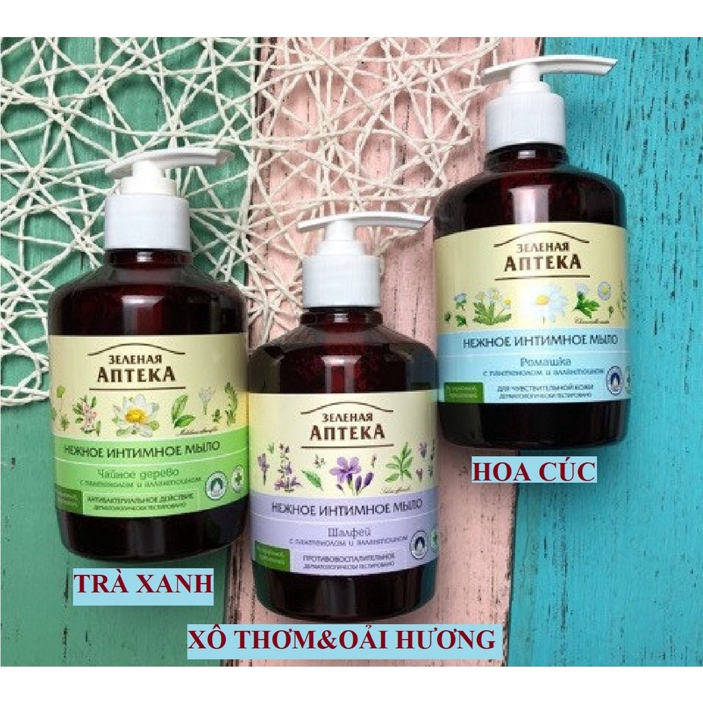 Dung dịch vệ sinh Anteka Nga, dạng gel, 370ml
