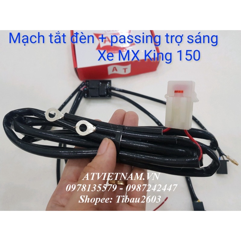 Mạch tắt đèn tích hợp passing trợ sáng xe MX KING 150
