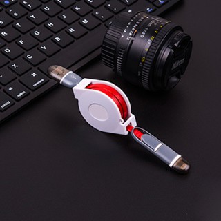 Dây sạc rút 2 trong 1 (Micro và Lightning)