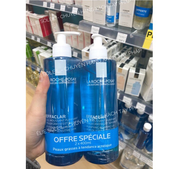 Sữa rửa mặt La Roche-Posay Effaclar Purifying Foaming Gel 400ml