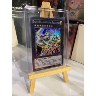 Lá bài thẻ bài Yugioh Divine Dragon Knight Felgrand – Secret Rare - Tặng bọc bài nhựa bảo quản