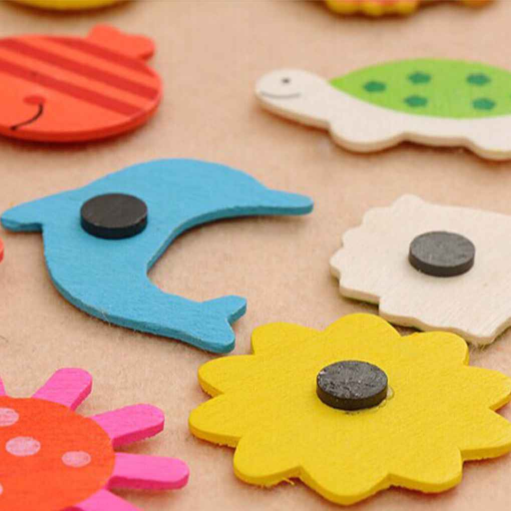 Set 12 Nam Châm Dán Tủ Lạnh Kiểu Dáng Động Vật Dễ Thương