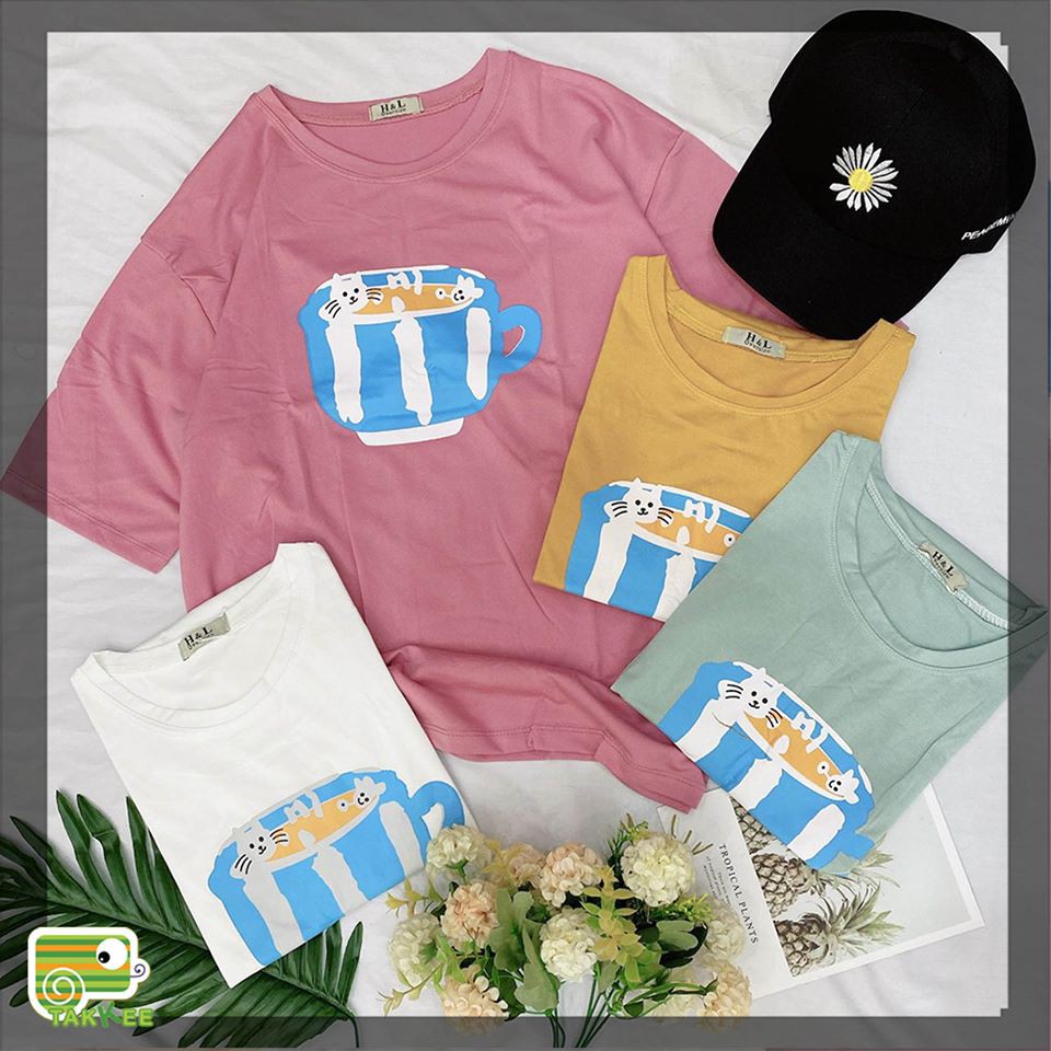 (hình chụp thật)áo phông áo thun lỡ tay in hình siêu đẹp