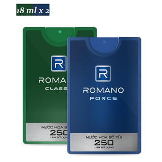Combo 2 chai nước hoa Bỏ túi Romano (18ml*2)