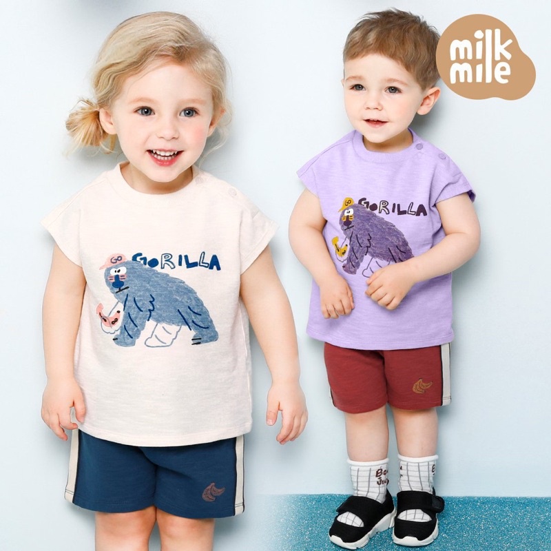 Bộ hè bé trai/ bé gái MilkMile xuất hàn dư xịn cho bé