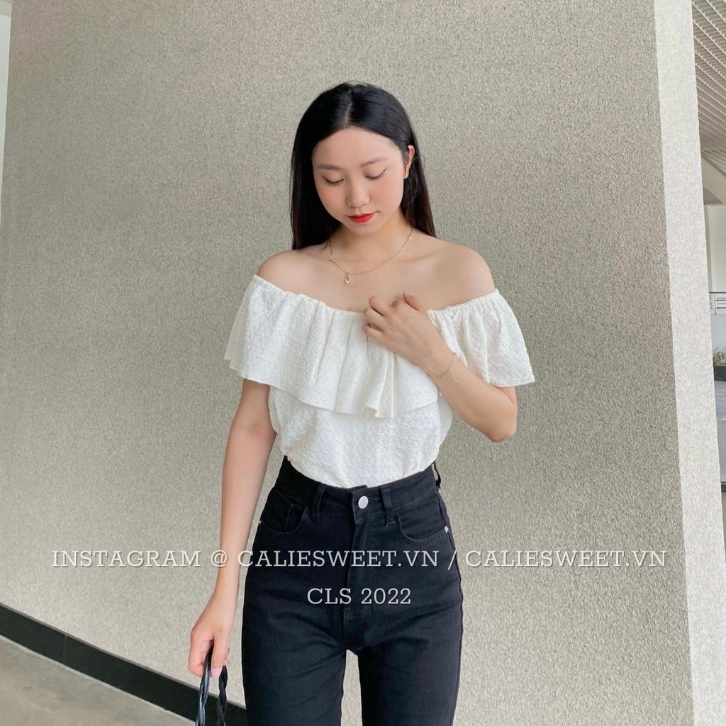 Áo trễ vai nhún Caliesweet