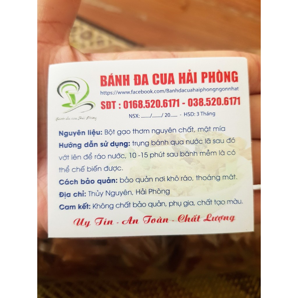 Bánh đa cua đỏ -1kg chính hãng Hải Phòng | BigBuy360 - bigbuy360.vn