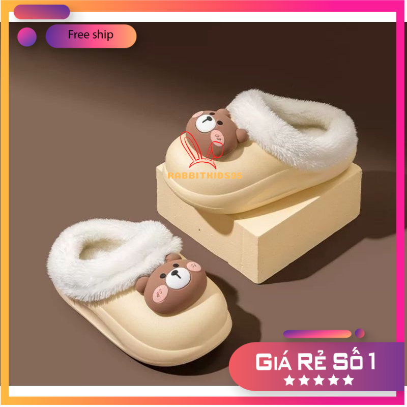 BN24124.DÉP LÓT LÔNG ĐI TRONG NHÀ CHO BÉ TRAI,BÉ GÁI CỰC KÌ DỄ THƯƠNG