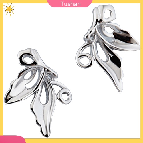Hoa tai mạ bạc hình bướm xinh xắn dành cho nữ