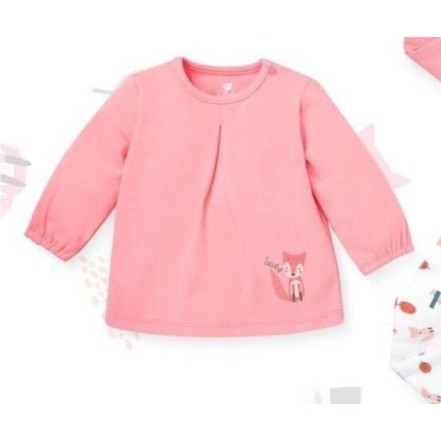 Áo cài vai bé gái họa tiết con vật dễ thương NH111B