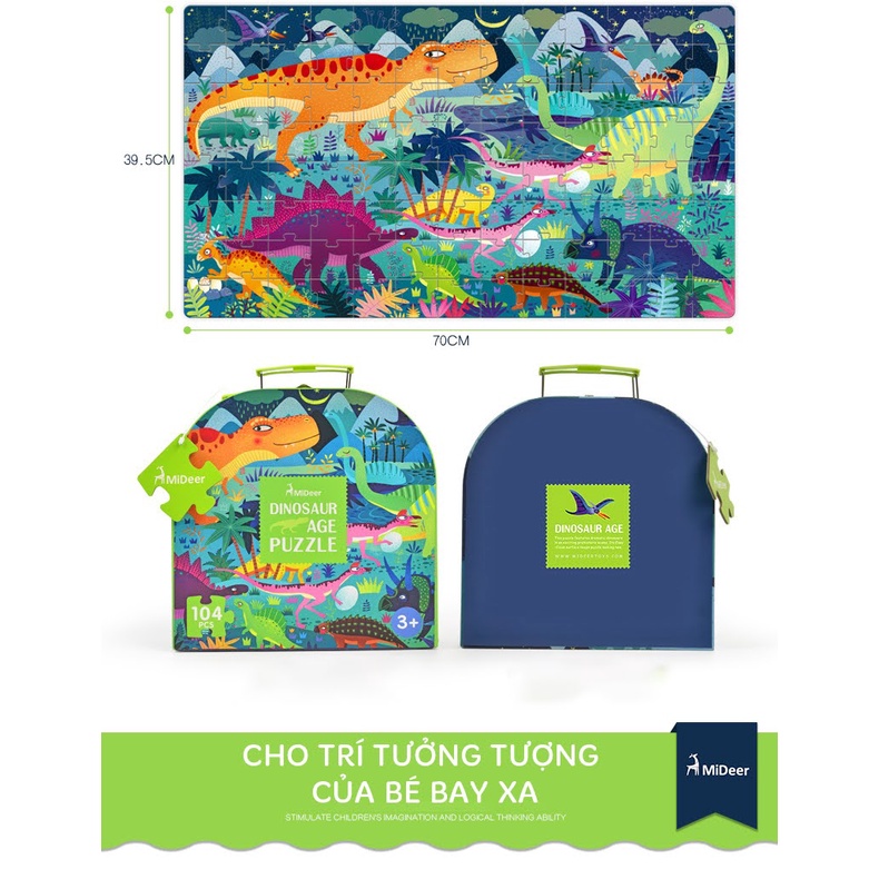 Đồ Chơi Ghép Hình Mideer 104 Chi Tiết - Cho Bé Từ 3 Tuổi - LinhKha
