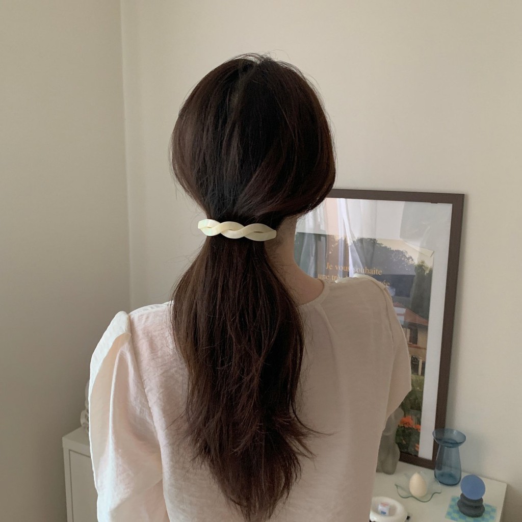 Kẹp tóc Hàn Quốc đơn màu pháp