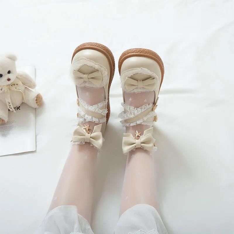 Giày Da Nữ Phong Cách Lolita Dễ Phối Đồ