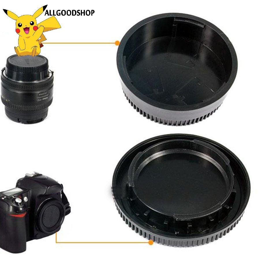 111all} 58*22mm Body Cap + Rear Lens Cover Plastic Body for All Nikon DSLR Camera