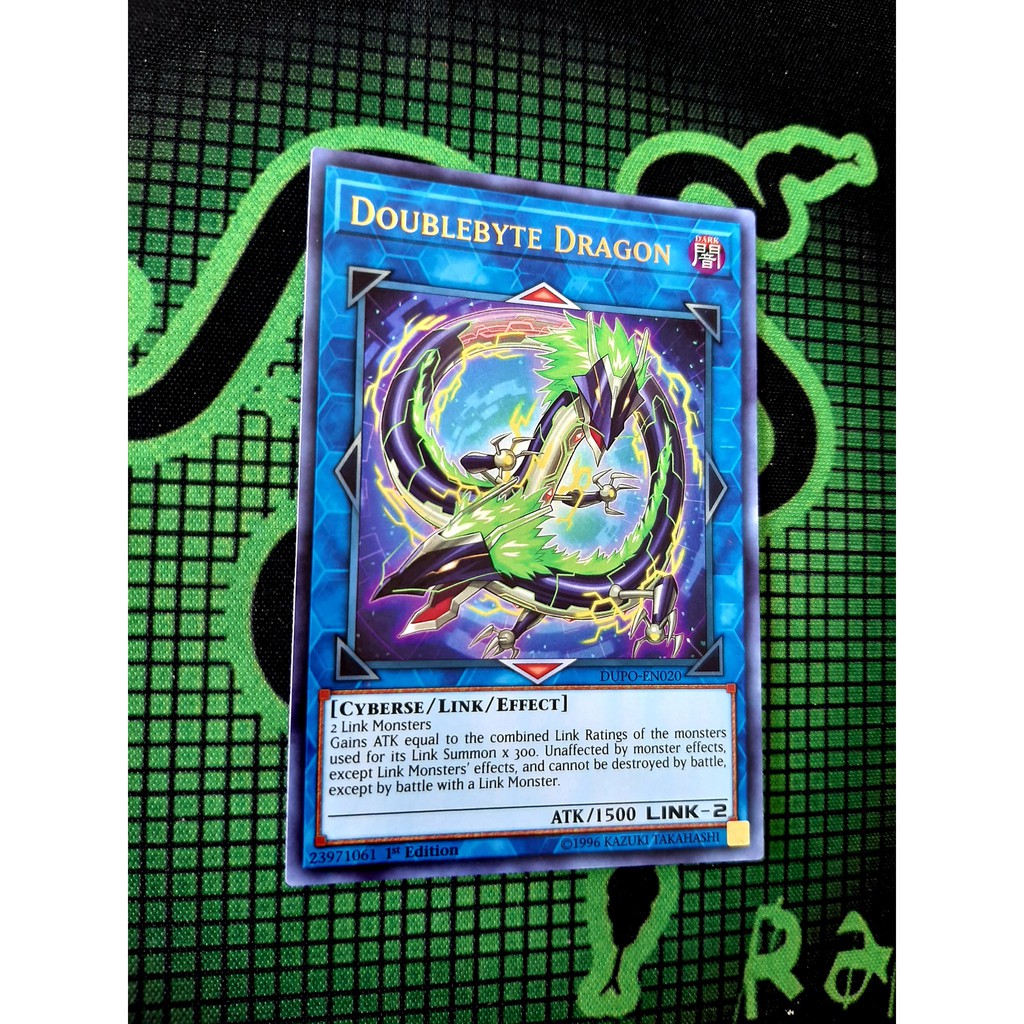 THẺ BÀI YUGIOH NEAR MINT -Doublebyte Dragon - DUPO-EN020 - Ultra Rare 1st Edition