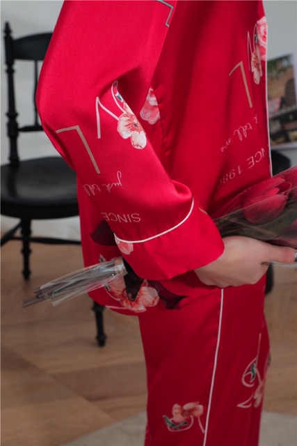[NOW SHIP GIAO NHANH 1H] Bộ ngủ dài tay pijama  - đồ ngủ lụa satin cao cấp LL620