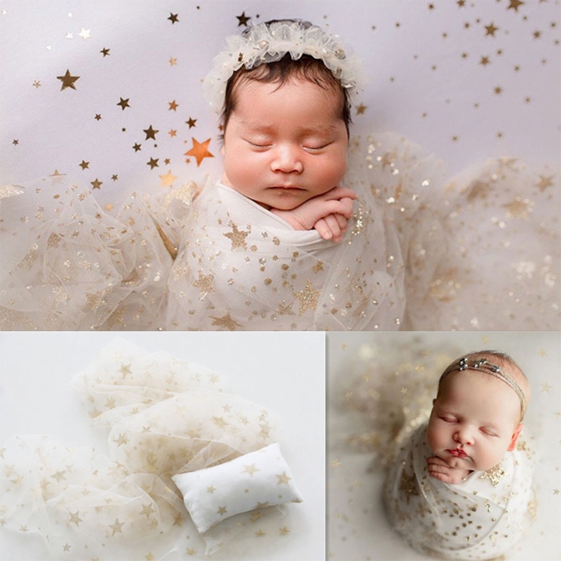 Chăn Quấn + Gối Dùng Làm Phụ Kiện Chụp Ảnh Cho Bé Sơ Sinh