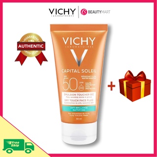 [Freeship+Tặng quà] Kem chống nắng cho da dầu nhạy cảm Vichy Capital Soleil Dry Touch SPF50 chính hãng Pháp - BeautyMart