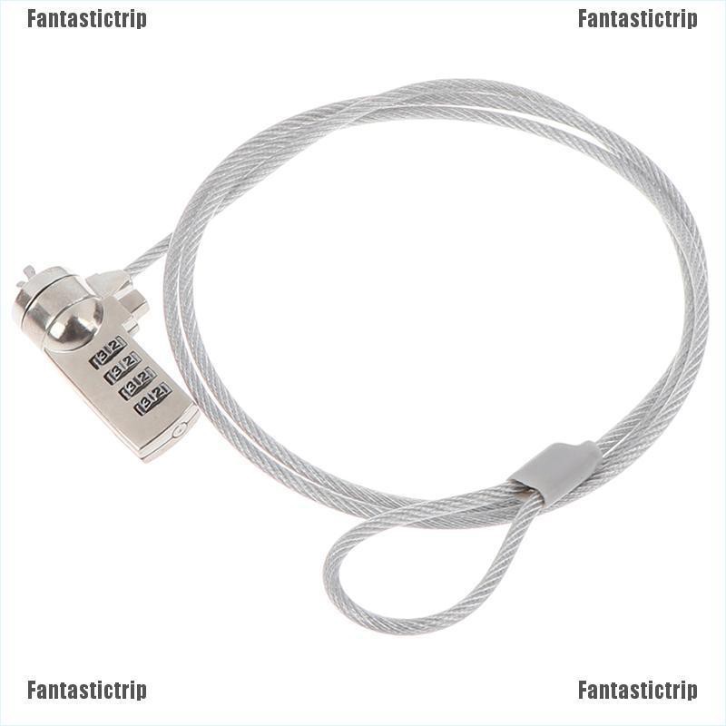 Fantastictrip 4 Digit security password computer lock anti-theft chain for notebook pc laptop