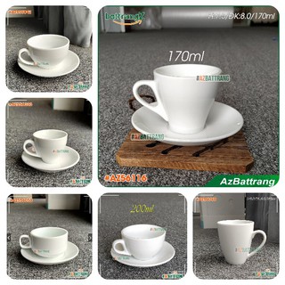 Mẫu ly sứ uống cafe men trắng gốm Bát Tràng