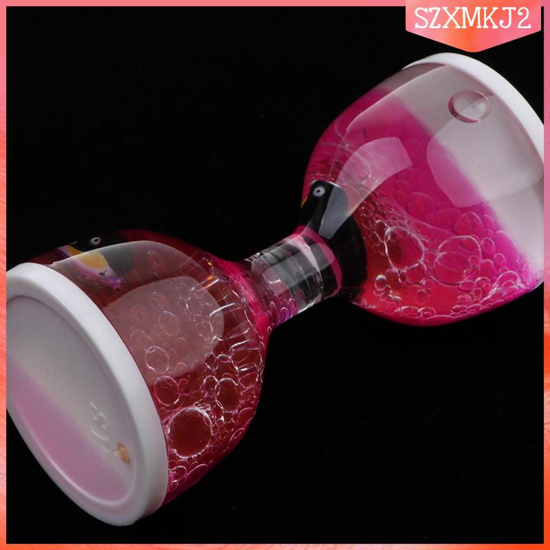 [szxmkj2] Đồng Hồ Cát Dầu Động Vật Nổi Trên Mặt Nước Cảm Ứng Chuyển Động Màu Xanh Dương