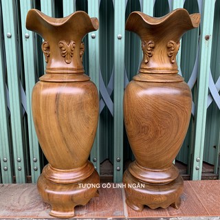 Cặp Lộc bình gỗ cao 40