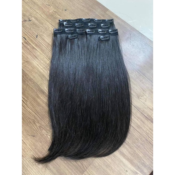 Tóc nối kẹp Phím 9 mảnh  xoăn sóng lơi / thẳng. Tóc giả nữ, kẹp làm dài và phồng tóc. Nối tóc tại nhà