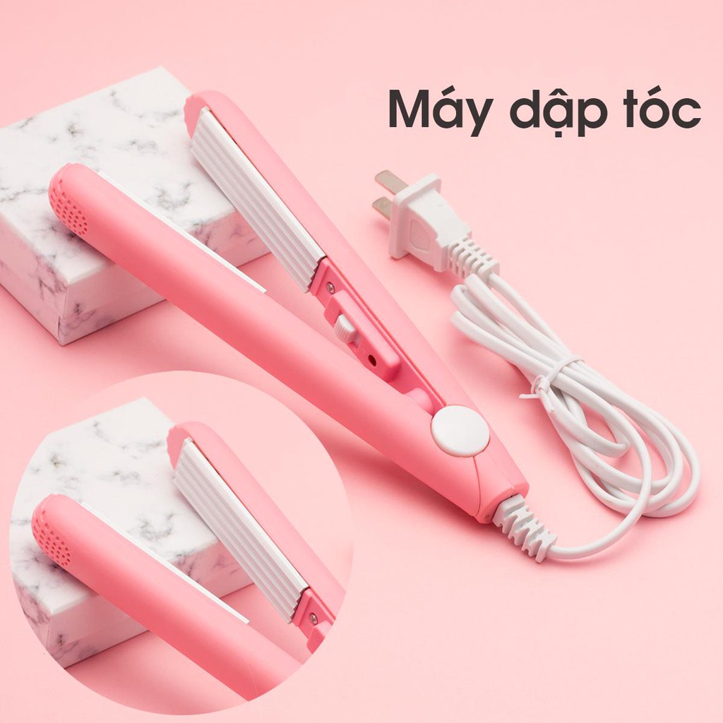 MÁY DẬP XÙ BẤM TÓC MINI TỰ TẠO KIỂU TÓC TẠI NHÀ CỰC ĐẸP - MÁY BẤM TÓC GỢN SÓNG DỄ SỬ DỤNG NHỎ GỌN