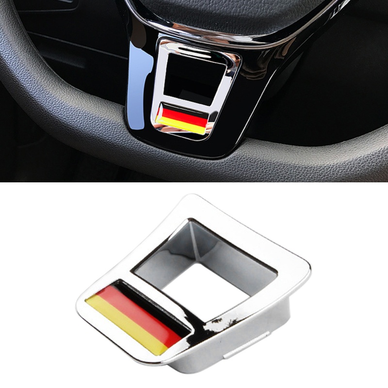 Nhãn Dán Trang Trí Vô Lăng Xe Hơi Họa Tiết Cờ Đức Độc Đáo Dành Cho Magotan