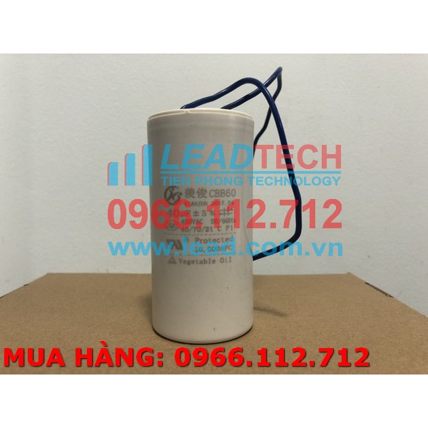 Tụ điện XIANJUN CBB60 40uF, 450VAC Dây cắm