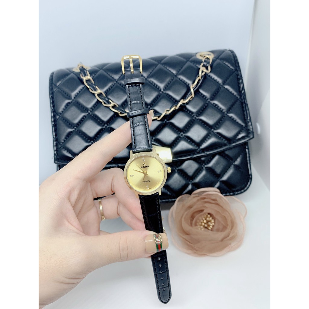 (Rado cặp đôi) Đồng hồ Rado Nam (nữ) dây da, mặt đính đá, máy pin nhật, bảo hành 12 tháng - Rado đồng hồ  - mtp.dongho | BigBuy360 - bigbuy360.vn