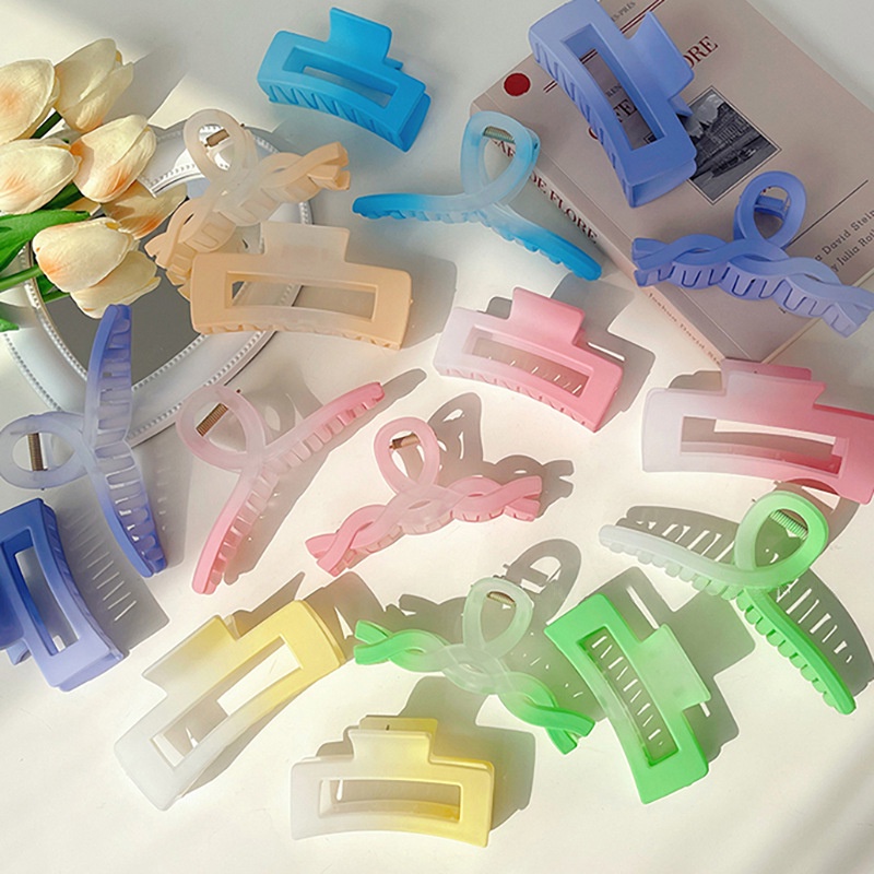 Kẹp Tóc Acrylic Màu Gradient Đơn Giản Thời Trang Hàn Quốc Dành Cho Nữ