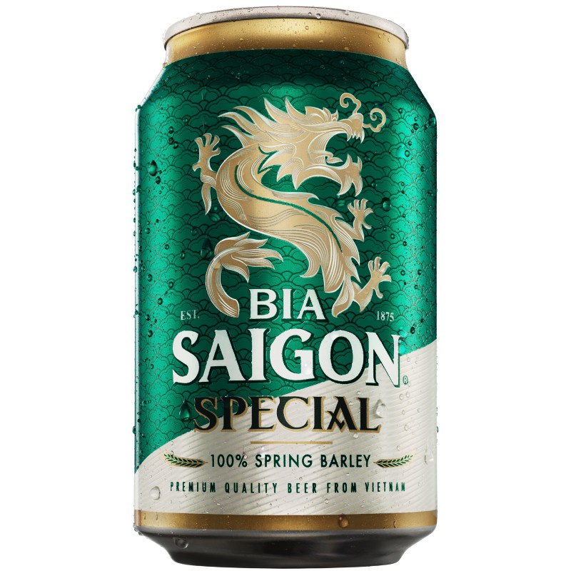 Hỏa Tốc TP Hà Nội - Thùng 24 lon bia SÀI GÒN SPECIAL - SABECO - 330ml/lon - Phiên bản Tết 2022