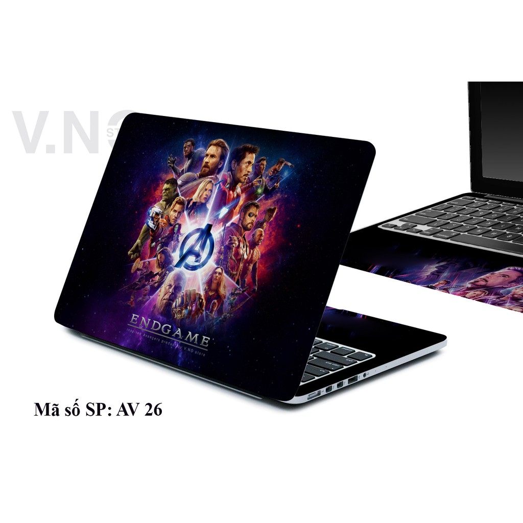 Decal dán Laptop - Ipad V.NO SKIN Avengers cho các dòng máy dell/acer/asus/lenovo/hp/macbook | BigBuy360 - bigbuy360.vn