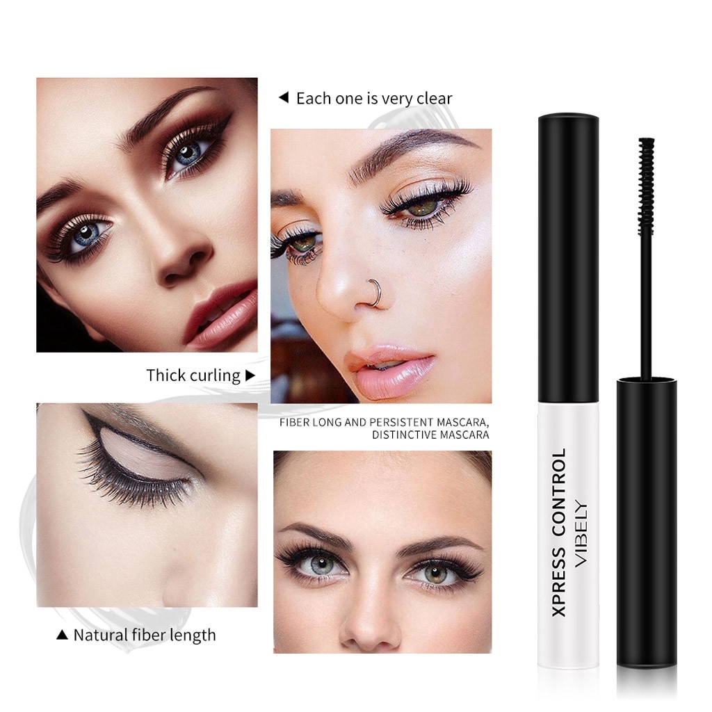 Mascara làm dài/cong mi màu đen không thấm nước VIBELY | BigBuy360 - bigbuy360.vn
