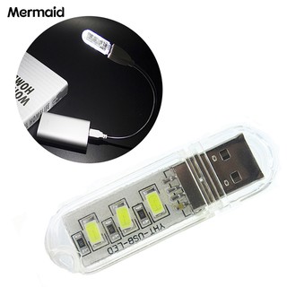 Đèn LED sạc USB di động dùng ban đêm gắn sạc dự phòng/máy tính xách tay đọc sách để đầu giường