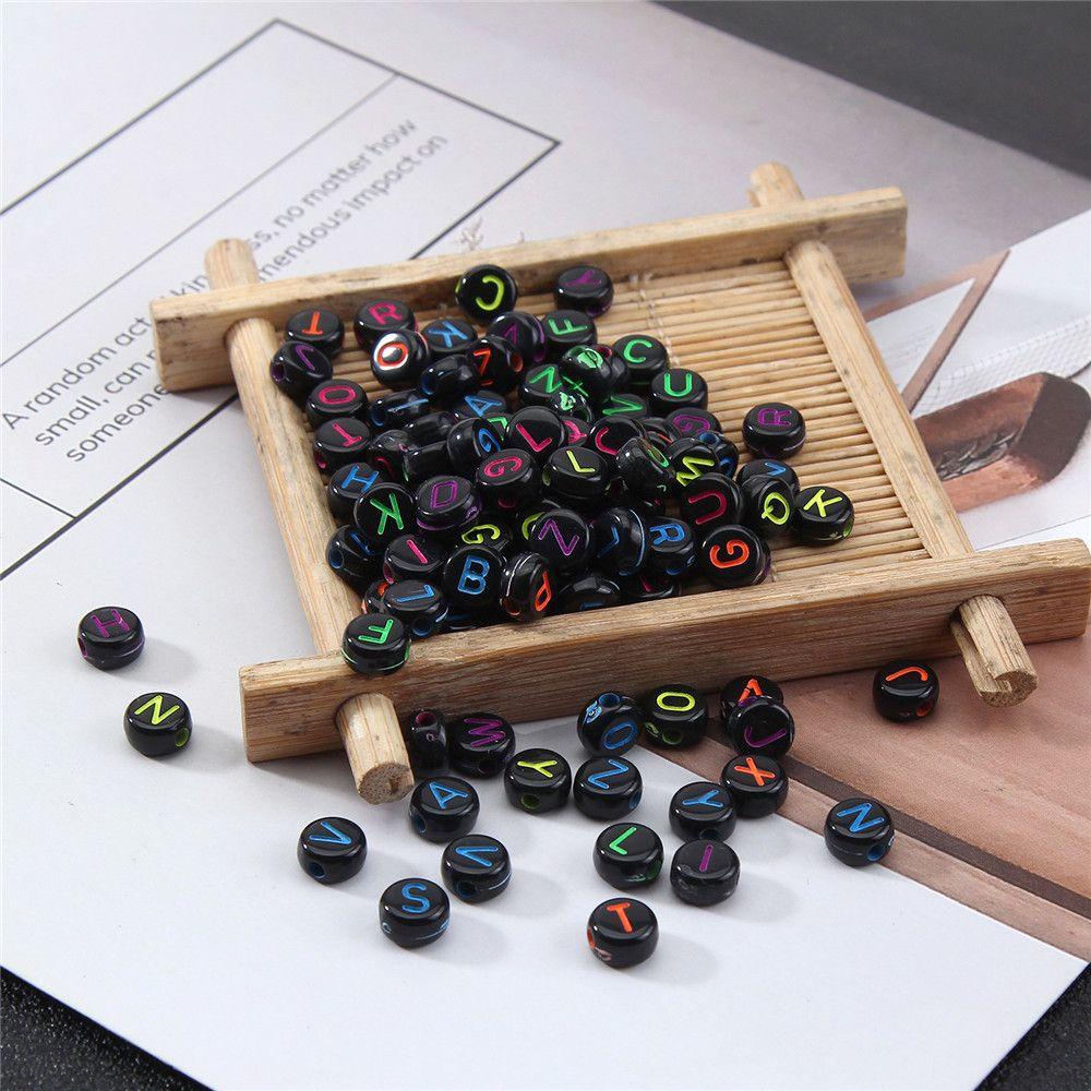 MAG Set 100 Hạt Xâu Chuỗi Hình Chữ Cái Dùng Để Làm Đồ Trang Sức Thủ Công