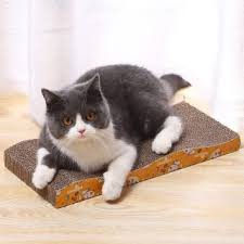 Bàn cào móng cho mèo ⚡ TẶNG CATNIP ⚡ Đồ chơi mài móng, bàn cáo dáng sóng xả stress cho mèo cực tiện