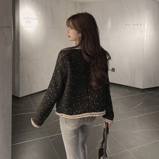 (SẴN) Áo dạ tweed viền nổi