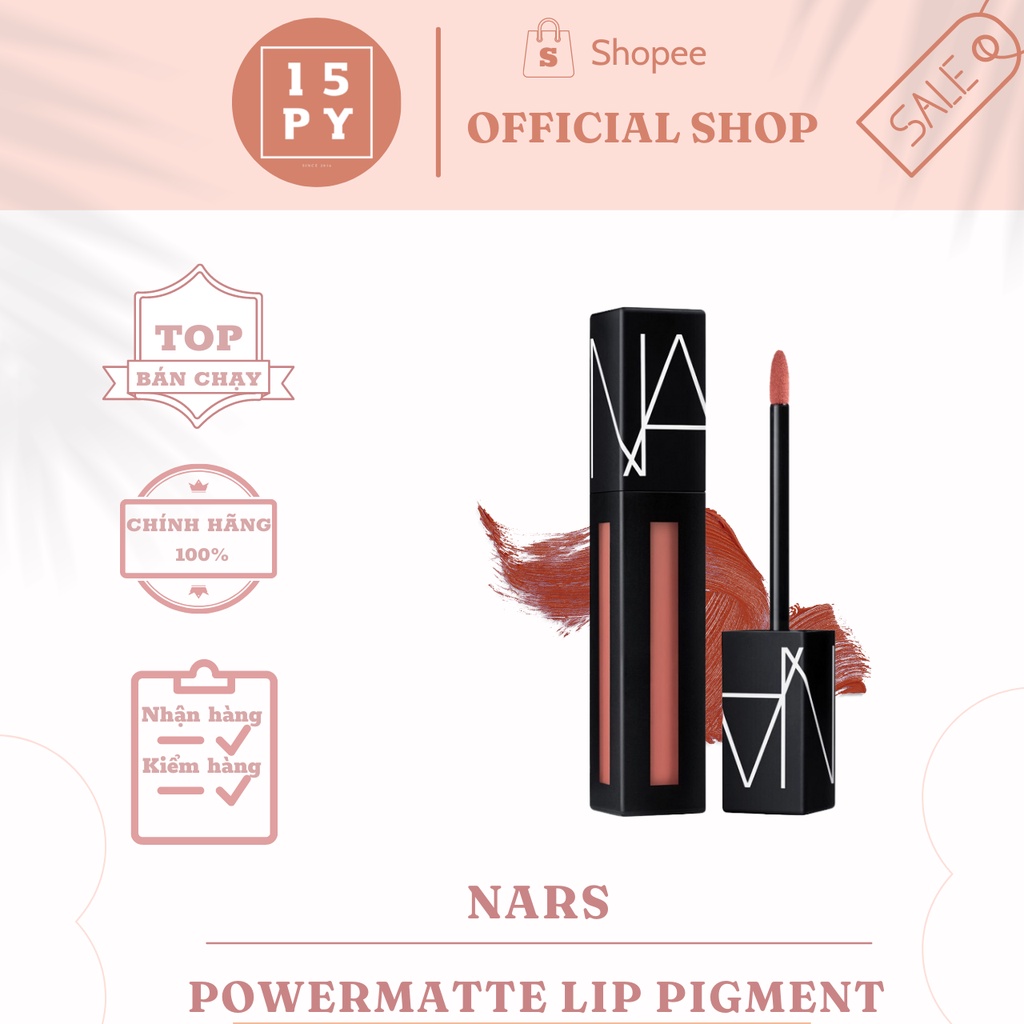 Son kem nhung NARS Powermatte Lip Pigment Slowride, Vain, Starwomen Fullbox đủ bill hãng (mua 1 tặng 1)