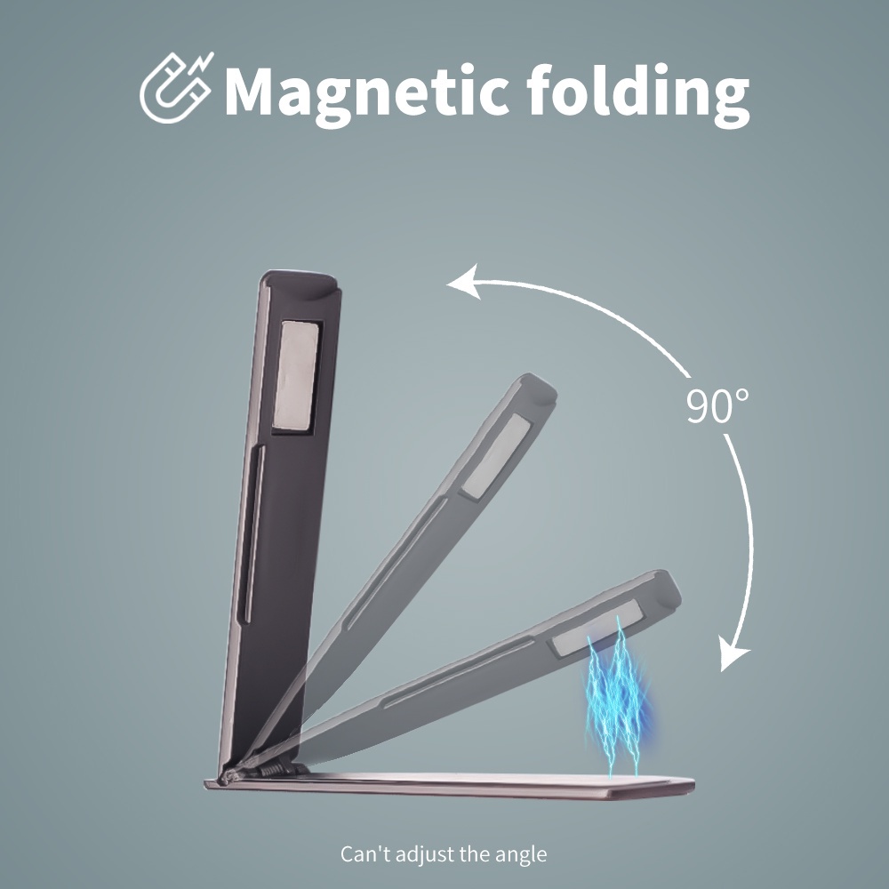 [Mới] Giá Đỡ Điện Thoại Di Động Bằng Kim Loại Từ Tính Có Thể Gập Lại / Bền Bỉ Có Thể Điều Chỉnh Ngang Và