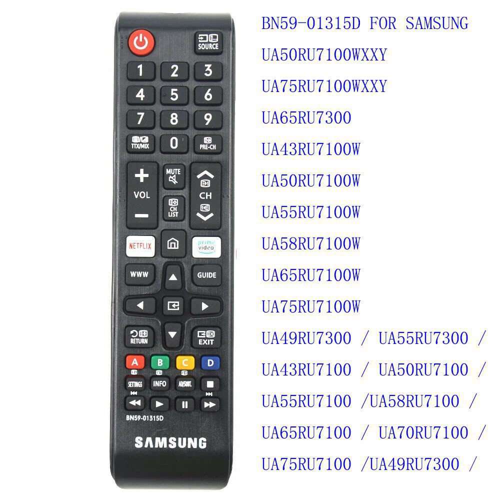 Thiết Bị Điều Khiển Từ Xa Thông Minh Cho TV SAMSUNG BN59-01315D / 01315D5901315Phụ Kiện Điện Tử U7100Wxy U70Wx U70Wxy U70Wxy U70W U70W U50Ru7100Wx