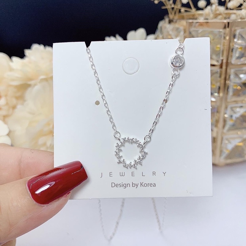 Dây chuyền huyền thoại biển xanh bạc ý DaLiA Jewelry vòng cổ bạc dây xích bạc thật 925 đẹp và cá tính