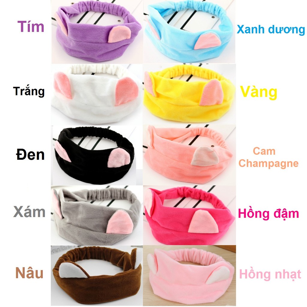 Băng Đô Tai Mèo Nhiều Màu Store4girls