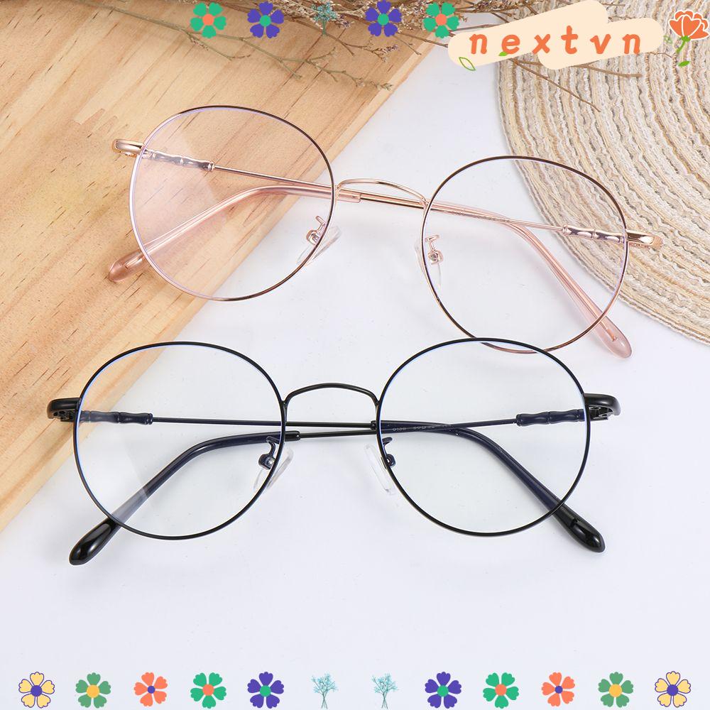 Kính mắt gọng tròn chống ánh sáng xanh chống tia UV400 thời trang unisex