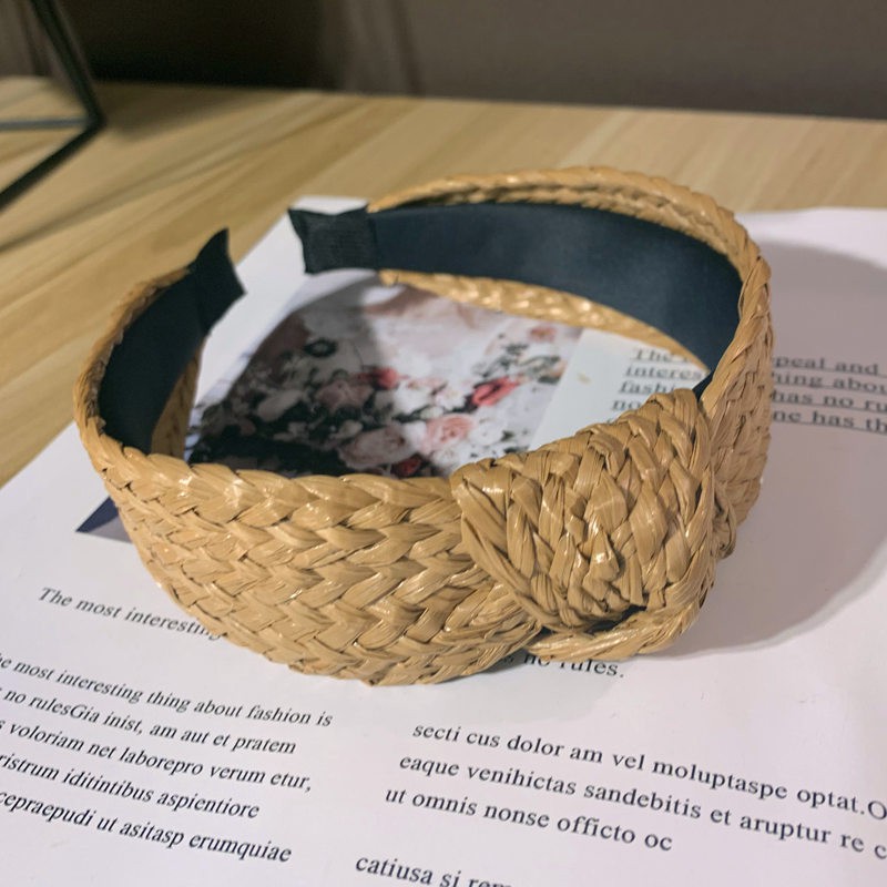 Bờm bản to chất cói vintage hot Korea Style