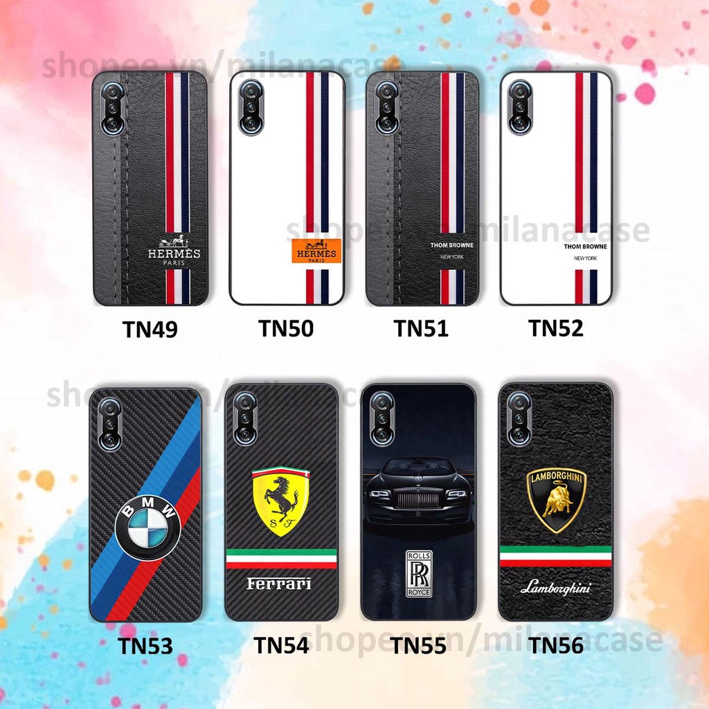 Ốp Xiaomi Redmi K40 / Redmi K40 Pro in hình các thương hiệu nổi tiếng trẻ trung thể thao cá tính