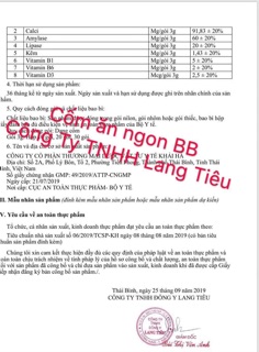 Cốm BB ăn ngon - Đông Y Lang Tiêu